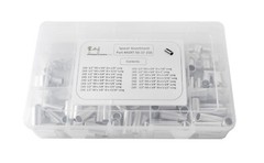 Aluminum Spacer Standoff Bushing Assortment Kit 1/2″ OD x3/8″ ID (150 pcs)