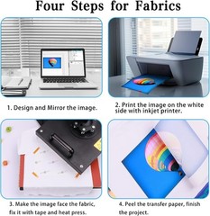 Creative 150 Sheets Sublimation Paper 8.5×11 – Biodegradable & Durable