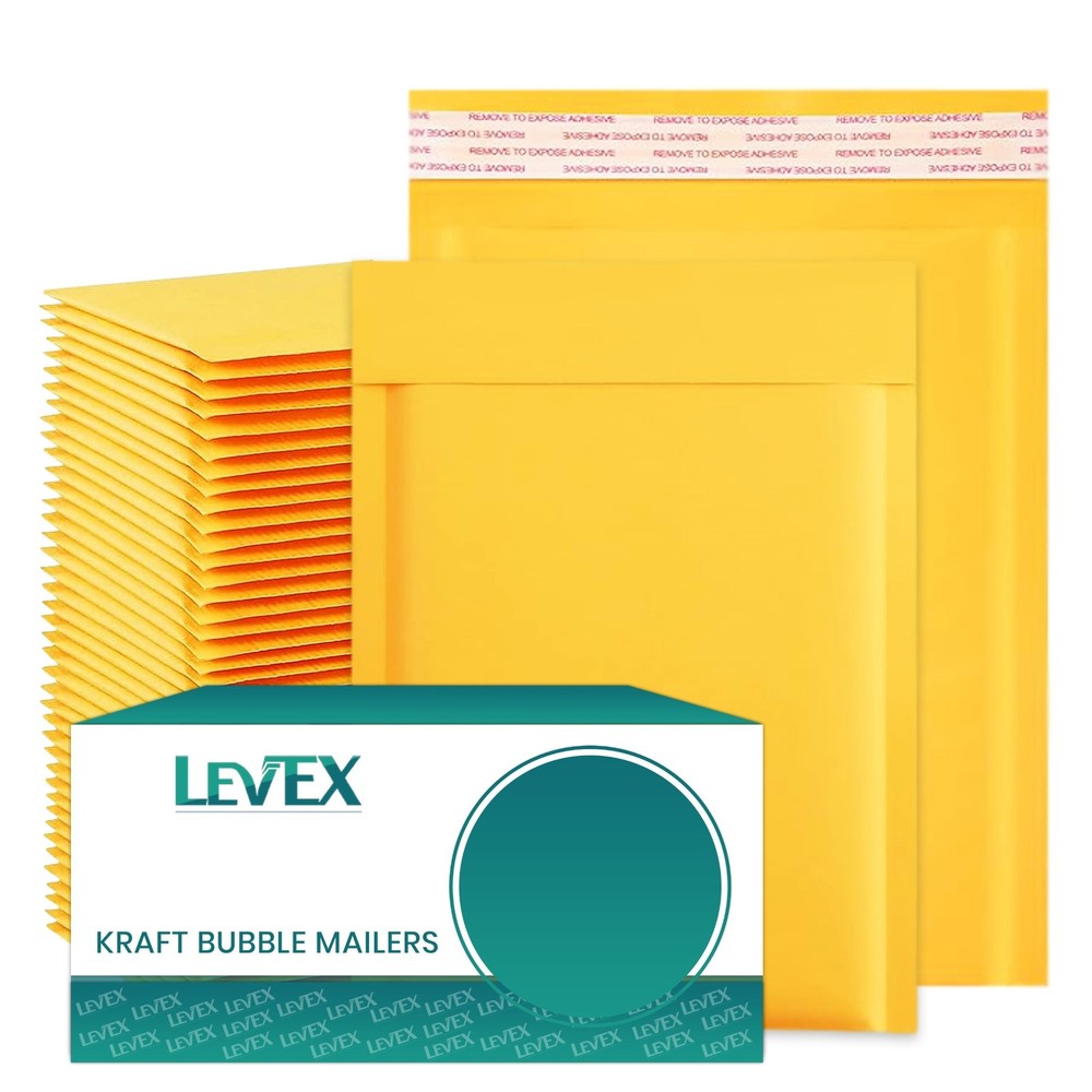 #000 4×8 (4×7) Kraft Bubble Mailers Padded Envelopes Mailing Shipping Bags