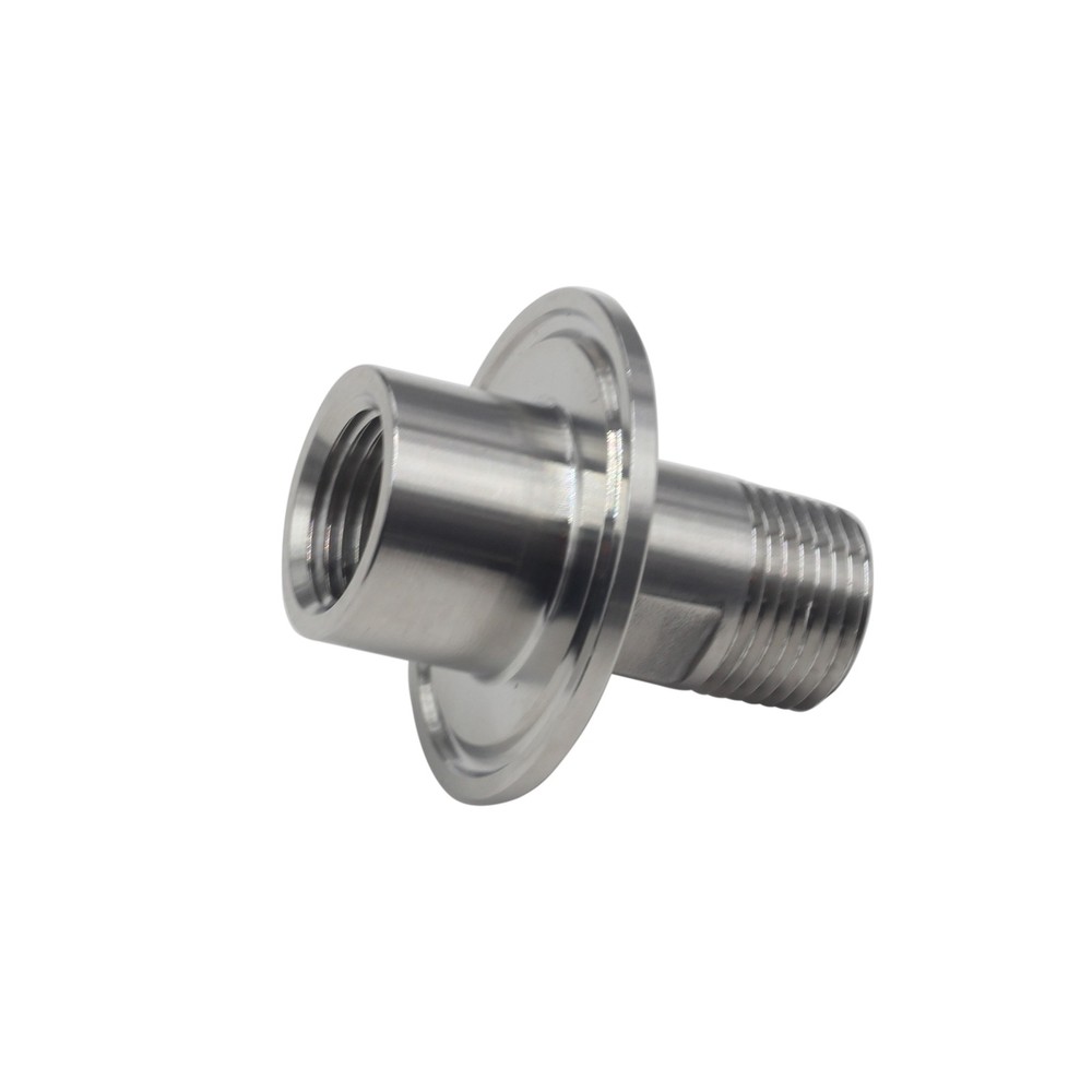 HFS(R) 1.5″TC-1/2″ NPT female x 1/2″ NPT male Tri-Clamp to 2-Side Pipe Adapter