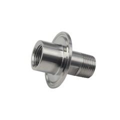 HFS(R) 1.5″TC-1/2″ NPT female x 1/2″ NPT male Tri-Clamp to 2-Side Pipe Adapter