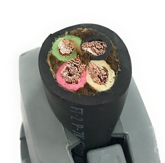 Hubbell HBL460P9W Watertight Plug 60A 3-Pole 4-Wire 250VAC Industrial IEC