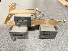 Lot of 3- METER/COUNTER 4 DIGITS 115 Volts AC FORM # X177604E 6 Watts w/Bracket