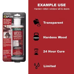 PC-Petrifier Water-Based Wood Hardener, 16 oz, Milky White 164440