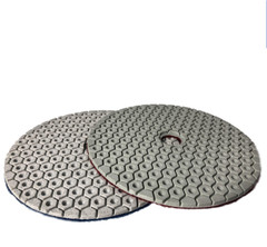 5 Inch Hexagonal Honeycomb Diamond Polishing Pads Wet/Dry for Granite Marble