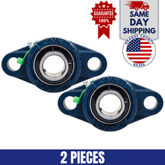 UCFL205-16 Pillow Block Flange Bearing 1″ Bore 2 Bolt Solid Base (2PCS)