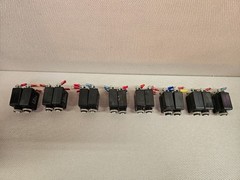 Potter & Brumfield W58XC4C12 Type Circuit Breakers 15 pcs Various Values USED