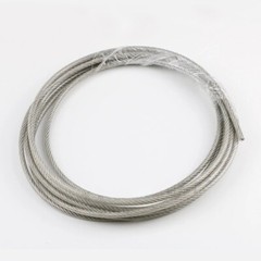 304 Stainless Steel 7*7 & 7*19 Clear PVC Plastic Coated Wire Rope Dia 0.6mm~12mm