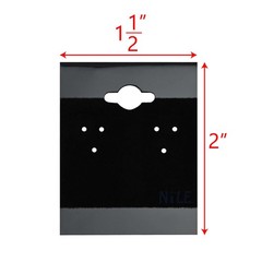 MOOCA 100 pieces of 1.5 x 2-inch plain black velvet 1 1/2″W x 2″H, Black