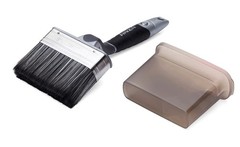 Anza ® | Angled Outdoor Paint Brush | Ergonomic swan 4.7 inches, Standard