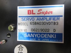 *SPECIAL SANYO DENKI BL SUPER SERVO 65BA030VDTB3 06219022 D 65 BM 006D EACH1