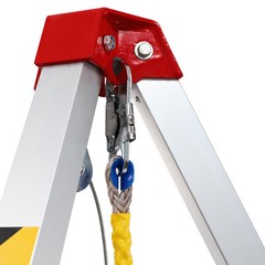 Confined Space Tripod Kit w/ 1200lb Winch 5-6.5ft Adjustable Legs Rescue Tripod