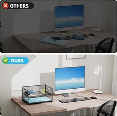 Elegant Black Mesh 2-Tier Letter Tray – Perfect for Home Office Organization