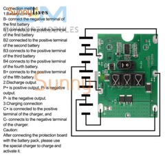 5S 21V 20A Lithium Battery Protection Circuit Board Module for Wrench Power Tool