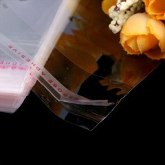 100pcs Plastic Clear Transparent OPP Self Adhesive Seal Bag Resealable Poly Bags