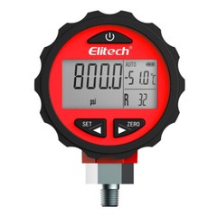 Elitech PG-30Pro Red Refrigeration HVAC Digital Pressure Gauge 87+ Refrigerants