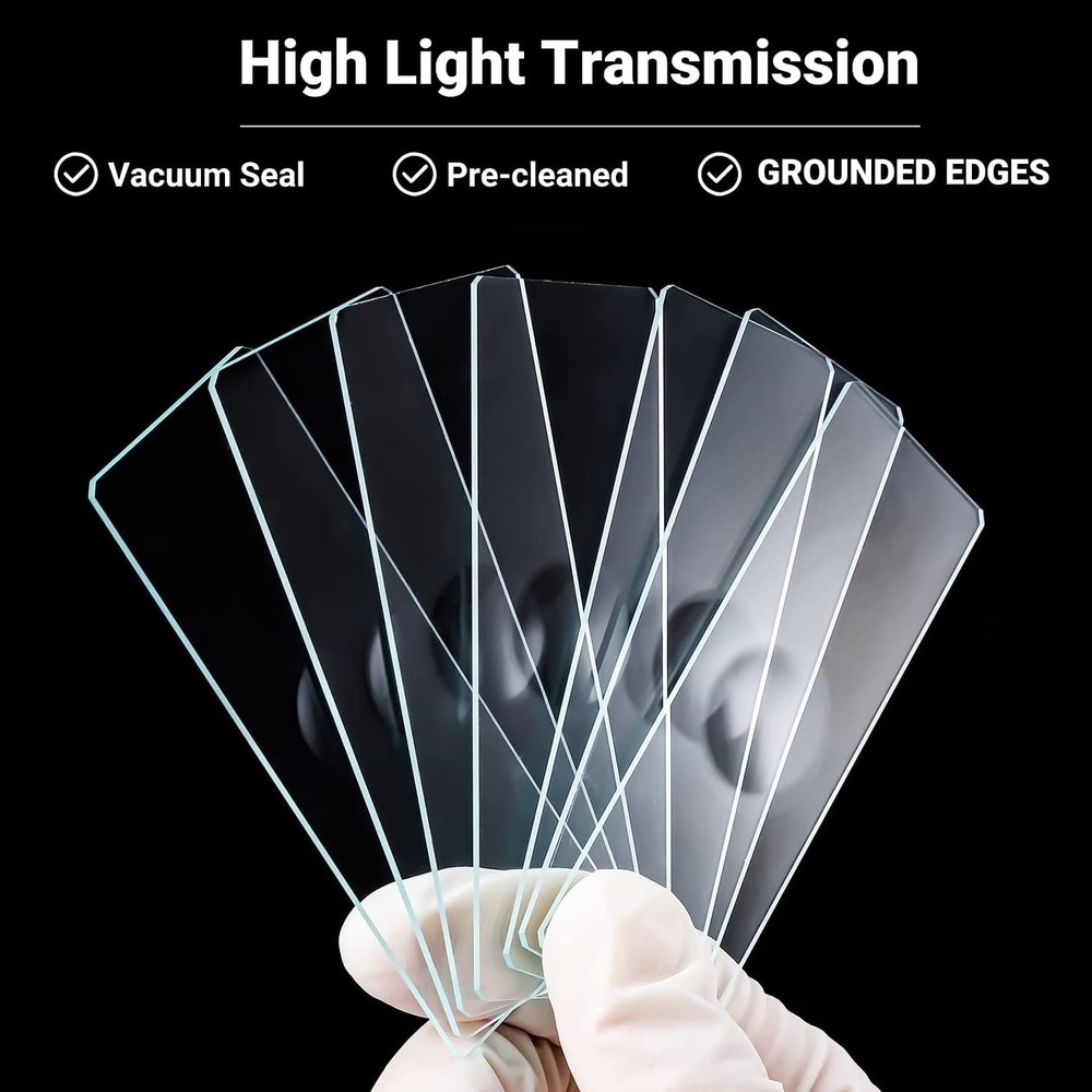50x Single Concave Microscope Slides Pre-Cleaned Clear Glass Slides 25.4×76.2mm