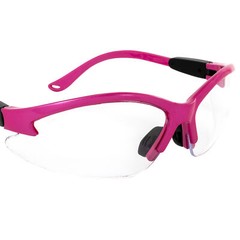 Global Vision Cougar Hot Pink Safety Glasses with Clear Lenses
