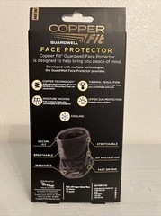 COPPER FIT FACE PROTECTOR ADULT UNISEX ONE SIZE FITS MOST CHARCOAL (BRAND NEW)
