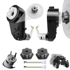 24V RS555 Fast Drive Motor Gearbox 2-Pack for Power Wheels Upgrade, High Speed 1