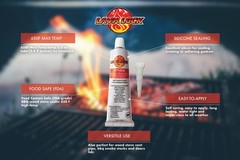 High temp Silco 3 oz Food Safe RTV Silicone Sealant Adhesive Red NSF FDA Grade