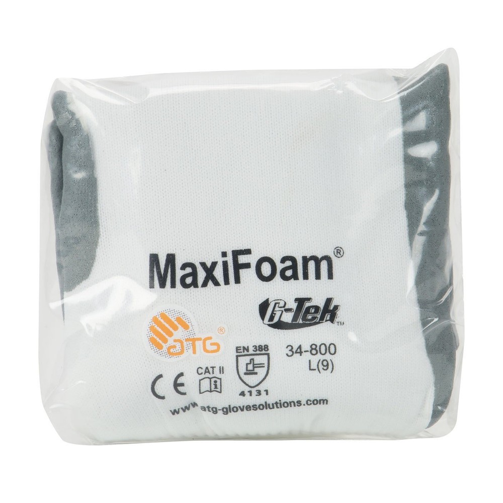 ATG MaxiFoam® Premium 34-800V Seamless Knit Nylon Glove with Nitrile Coated Foam