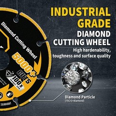 Revvstark 4.5in Diamond Cut Off Wheel 7/8″ Arbor Metal Cutting Disc