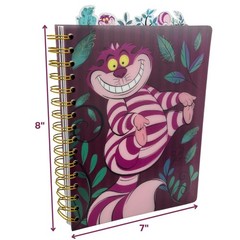 Cheshire Cat Spiral Bound Notebook 144 Lined Pages Alice In Wonderland 8X7
