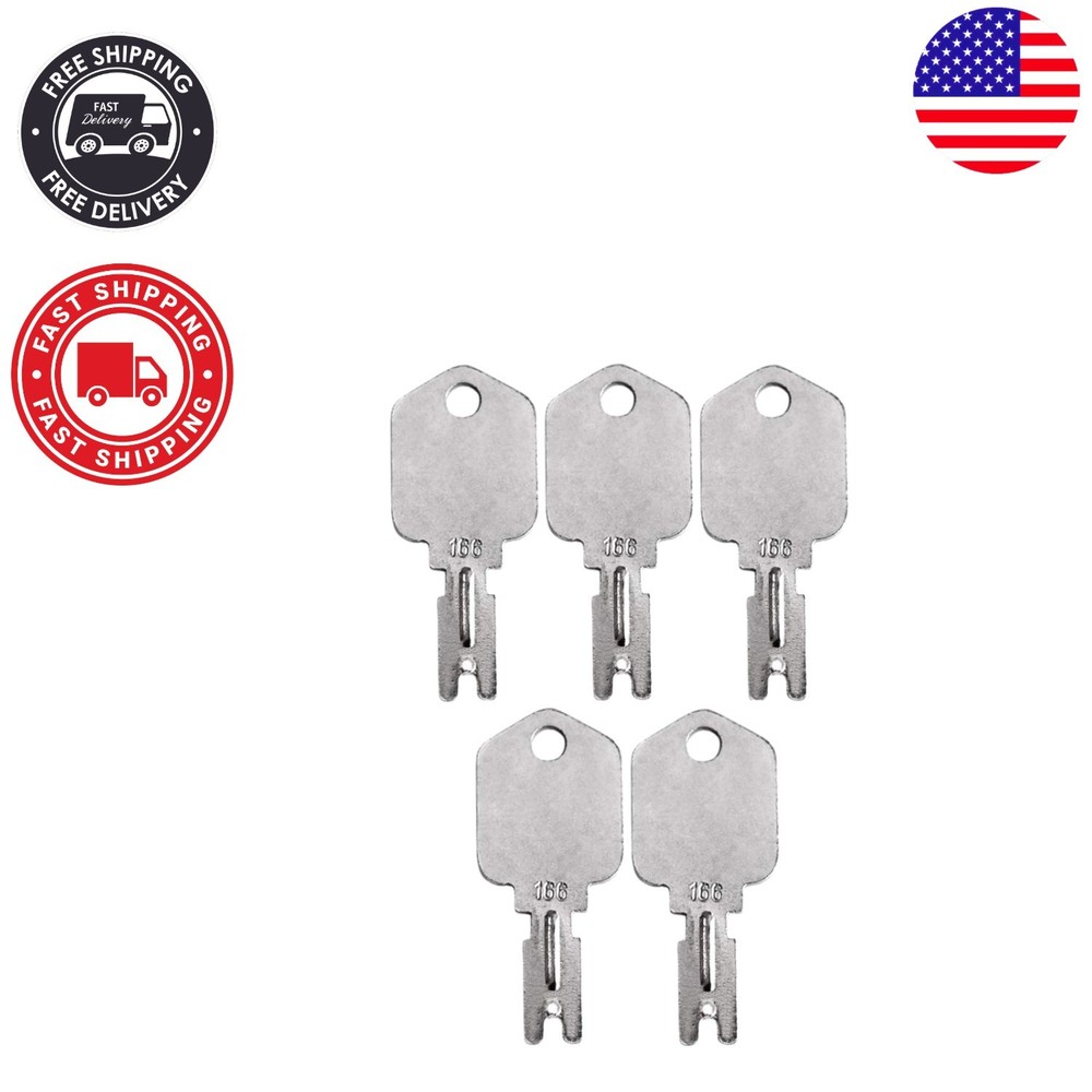Universal 5 Pack of Forklift and Heavy Equipment Keys – Fits Multiple Brands