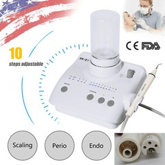 Dental Ultrasonic Scaler for EMS Cavitron Woodpecker+Handpiece+2*Bottles US-E1