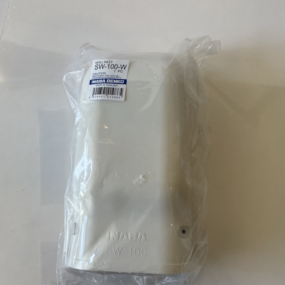 Slimduct 86116 SW-100-W Wall Inlet 100mm 3-3/4″ White 4″ – Line set