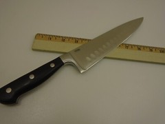 Forged Duo Edge Chefs Knife 8 inch German Steel X50CrMoV15 Full Tang Stainless