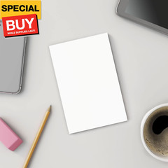 163444 Notepads 4-Inch X 6-Inch Unruled White 100 Sh./Pad 12 Pads/Pk