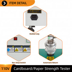 Paperboard Strength Testing Machine 110V 200W for Edge/Ring Crush & Burst Tests