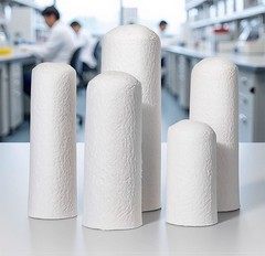 Glass Fiber Soxhlet Thimble Filter High Precision Laboratory 25pcs