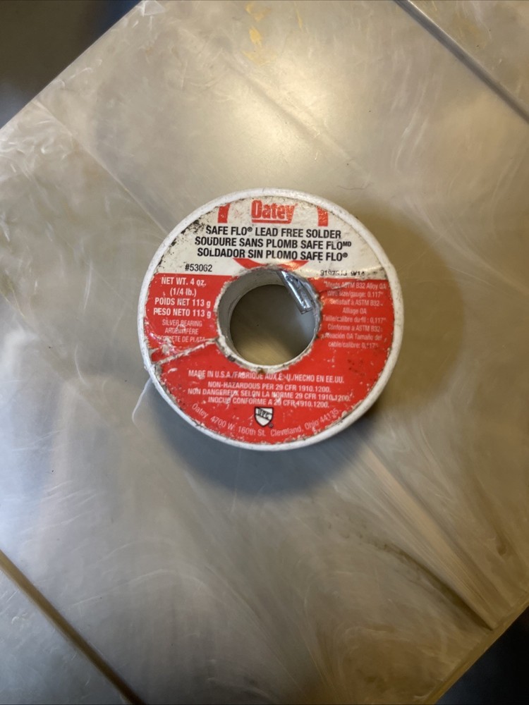 OATEY Safe Flo 4 oz (113 g) Silver Lead Free Solder, Model # 530622