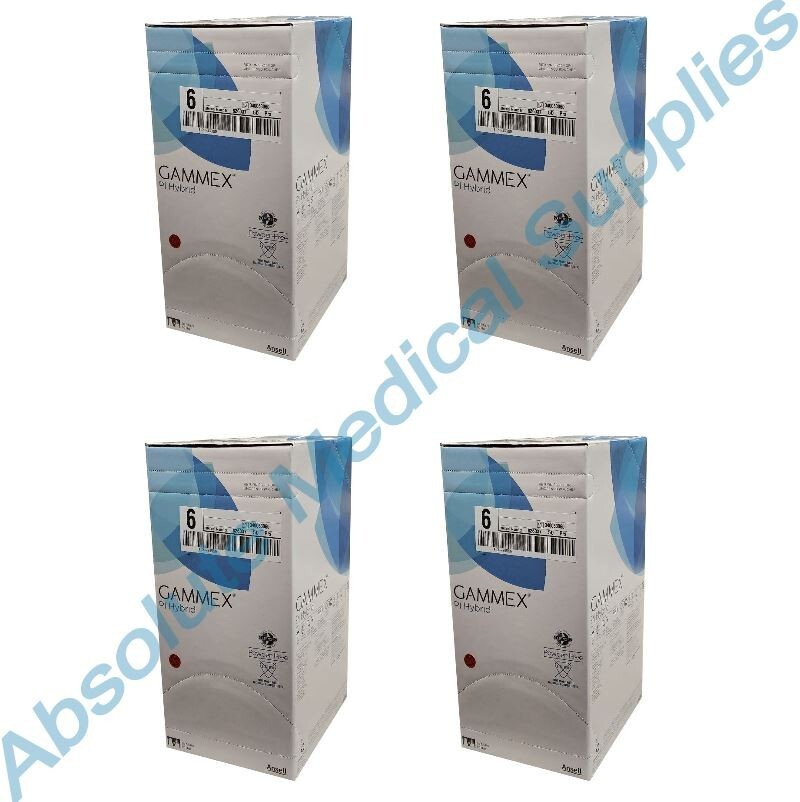 *200-Pairs* Ansell Gammex PI Hybrid PF Surgical Size-6.0 Gloves 340063060