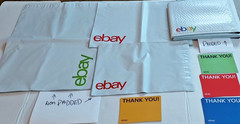 eBay Shipping Supply Kit 30 Padded /POLY MAILER ENVELOPES 30 Thank Yous 60 Total
