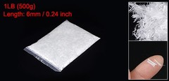 Chopped Fiberglass Strands 6mm Length Anti-Cracking Glass Fibers 1LB