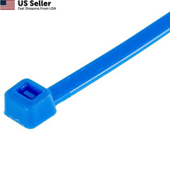 GTSE 12 Inch Blue Zip Ties, 100 Pack, 50lb Strength, UV 12″ (50lb),