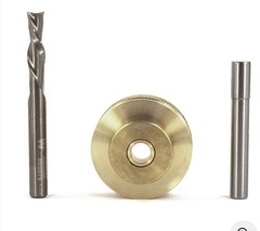 New Genuine WHITESIDE 9501 Solid Brass Inlay Set, 1/4″ 1/4” Shank 1/4” Dia.