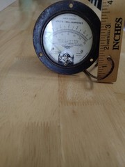 Jewell Milliamperes Direct Current Meter Gauge Pattern No 199 Steampunk