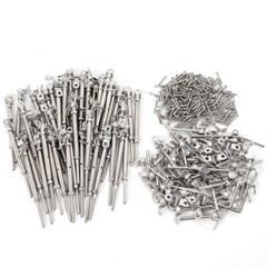 50 Pack T316 Stainless Steel Tensioner Set for 1/8″ Cable Railing w/ Deck Toggle