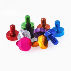 M4 Aluminum Alloy Knurled Thumb Screws Hand Grip Knob Bolts Thread L:8-25mm
