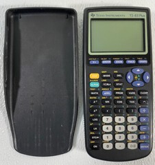 Texas Instruments TI-83 Plus Graphic Scientific Calculator Black W/Cover Tested