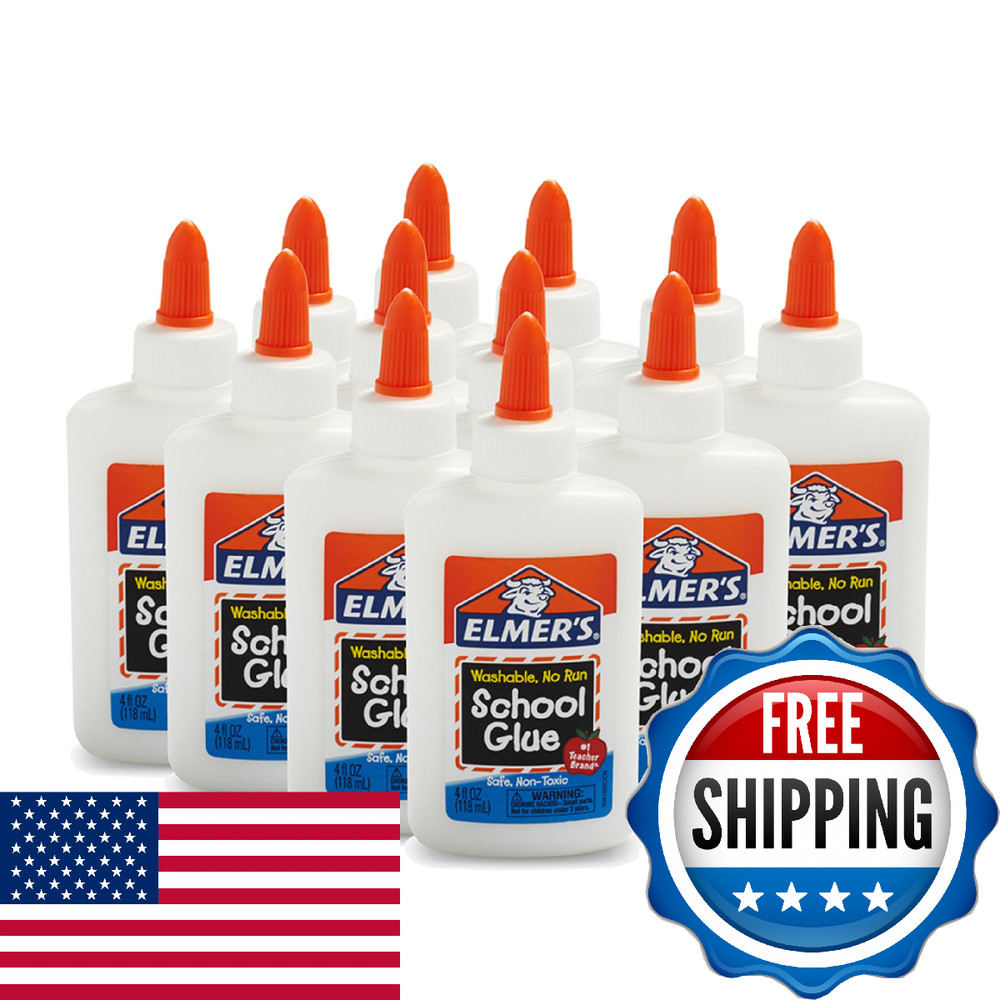 Elmer’S Elmers Liquid School Glue Safe And Non-Toxic Washable White 4 Ounces