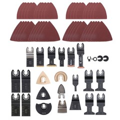104 PCS Multitool Cutting Blades Kit Quick Release Oscillating Saw Blade Combina