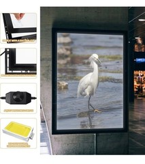 24×36 Inch LED Poster Frame with Dimmer, Backlit Light Box Display Posters & Art