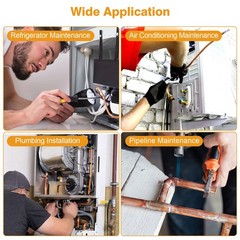 13x 1/4″-3/4″ HVAC Swaging Tool Drill Bit Copper Pipe Expander Deburring Scraper