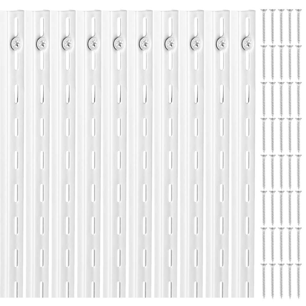 Uimoso 10 Packs 39 inch Steel Wall-Mounted Shelf Track Adjustable